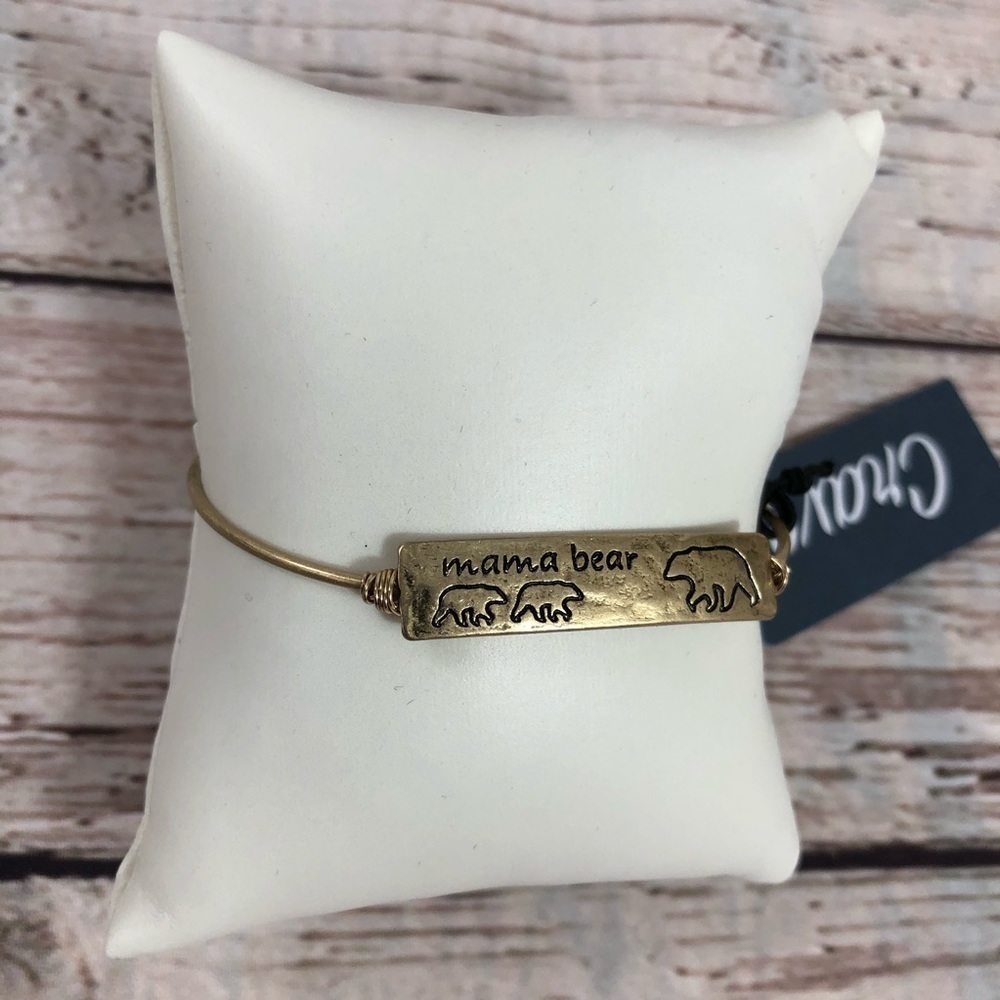Mama Bear with Cubs Bangle Bracelet - Picture 4 of 5